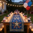 thumbnail image 4 of shyuyusa Independence Day Decorative Table Runner and Tablecloth, Holiday Dining Table Ornament, 4 of 6