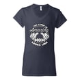 thumbnail image 2 of Wild Bobby, This is What an Amazing Mom Looks Like, Mother's Day, Women Standard V-Neck Tee, Navy, Large, 2 of 3