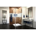 thumbnail image 2 of DreamLine Flex 32 in. D x 32 in. W x 74 3/4 in. H Semi-Frameless Pivot Shower Enclosure in Chrome with Corner Drain White Base, 2 of 15