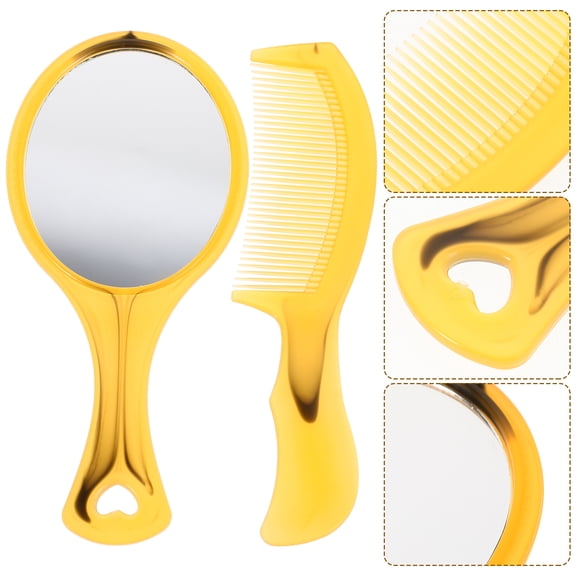Amosfun Self Haircut Mirror Small Handheld Mirror Grooming 2Pcs