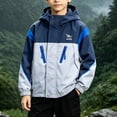 thumbnail image 4 of Fesfesfes Kids Waterproof Rain Jacket Hooded Full Zip Lightweight Outdoor Coat for Boys and Girls Ages 2-12 Years, 4 of 9