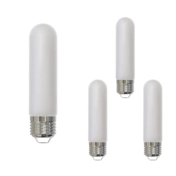 Bulbrite 862833 5 in. T9 Frost Glass Finish Light Bulb LED Filament with Medium E26 Base, Warm White Light - Pack of 4