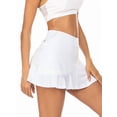 thumbnail image 4 of Weardear Short Skirts for Women with Pockets Mesh Ruffle Patchwork High Waisted Breathable Athletic Tennis Skirts, 4 of 6