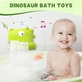 thumbnail image 2 of Diversión en la hora del baño del bebé con el juguete musical Dino Bubble Maker para bebés y niños pequeños, 2 of 6