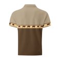 thumbnail image 5 of DDAPJ pyju Business Casual Polos for Men Vintage Aztec Print Collared Golf Shirt Trendy Summer Short Sleeve Tops Coffee L, 5 of 6