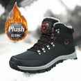thumbnail image 5 of Men's Winter Snow Boots - Warm Fleece-Lined, Non-Slip Outdoor Hiking Shoes with Lace-Up Closure, 5 of 10