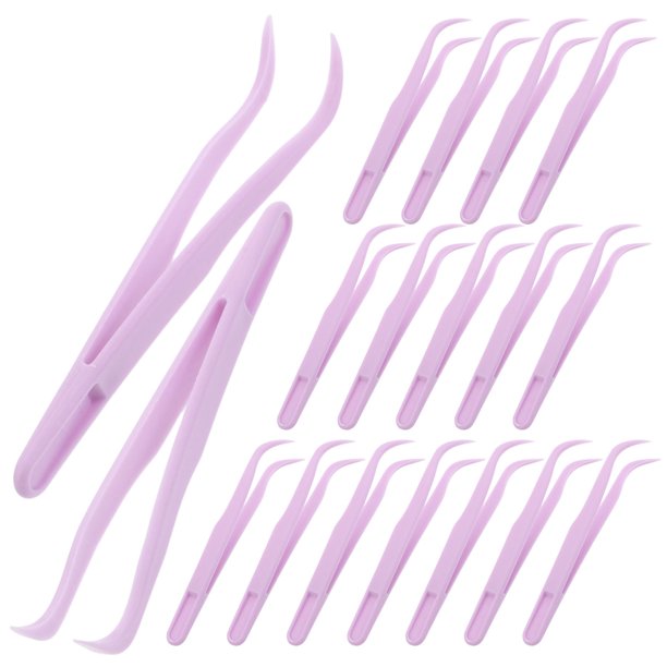 GOOHOCHY 50Ud Pinzas De Plástico Violeta Para Manualidades Y Bisutería Con Ergonómico Y Punta
