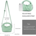 thumbnail image 3 of LHSHID Women Woven Tote Small Crossbody Bag, Weave Quilted Purse Square Shoulder Bag Woven Handbag with Detachable Strap, 3 of 7