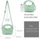 thumbnail image 3 of LHSHID Women Woven Tote Small Crossbody Bag, Weave Quilted Purse Square Shoulder Bag Woven Handbag with Detachable Strap, 3 of 7
