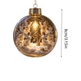 thumbnail image 6 of MYUNNIL Light Up Christmas Globe Ornaments, 3" Religious Clear Nativity Scene Hanging Ball Decoration with Built-In Warm LED Light, Cute Waterproof Seasonal Pendant for Tree Home Decor, 6 of 7