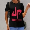 thumbnail image 4 of Dude Perfect T-Shirts for Women, Fasion Oversize Short Sleeve Shirts, Casual 3D Print Tee, S-6XL, 4 of 9