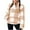 Light Yellow, variant on Women's Plaid Quarter Zip Pullover, Stand Collar Fleece Sweatshirt with Pockets, Long Sleeve Plaid Casual Top, Soft Brushed Fleece Shirt for Women, Comfortable Grid Design Fall Winter Wear Khaki