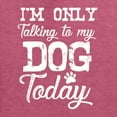 thumbnail image 5 of Wild Bobby I'm Only Talking to My Dog Today Dog Lover Men Graphic Tee, Vintage Heather Red, 3X-Large, 5 of 5