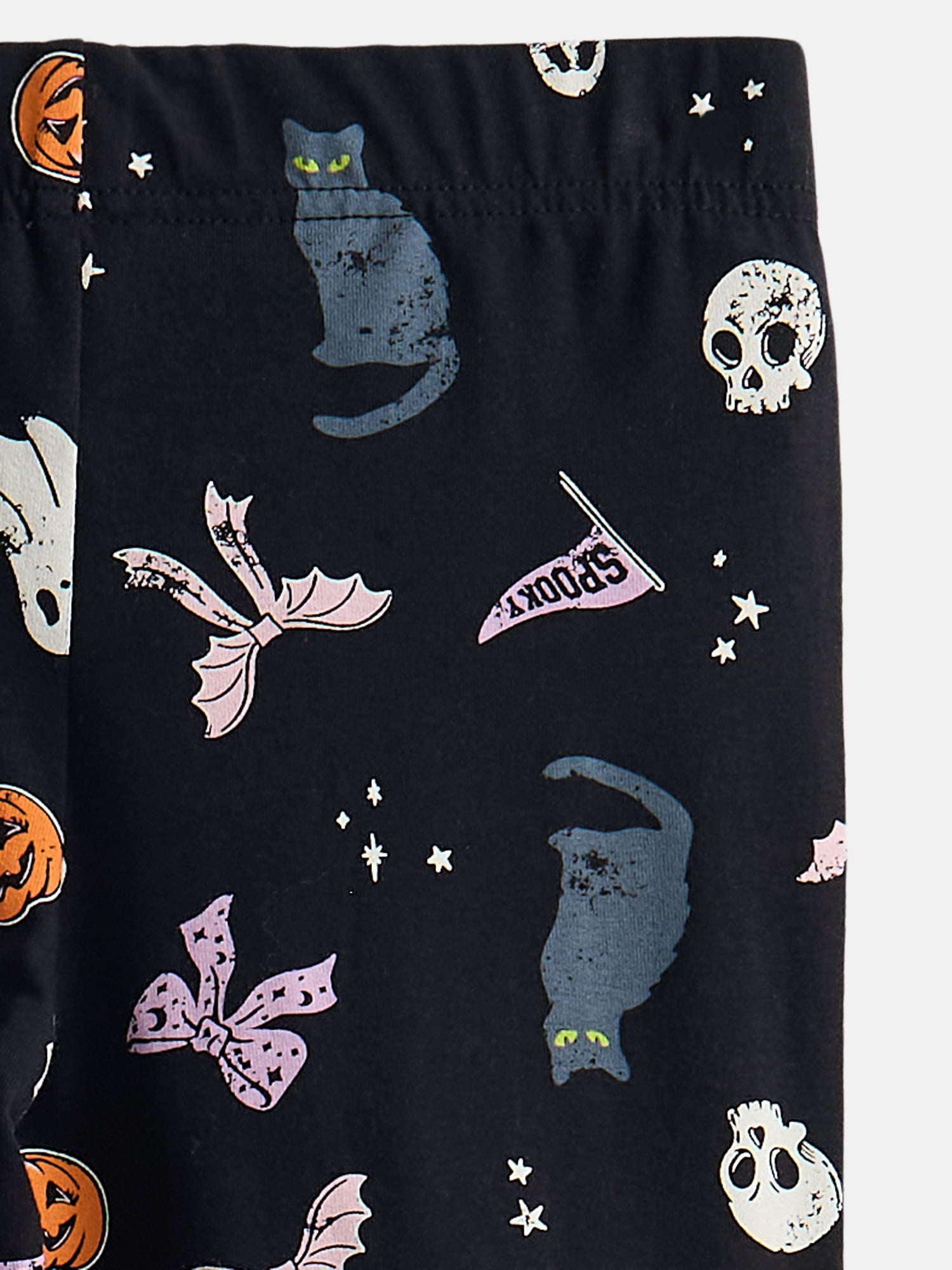 Halloween Girls Print Flared Leggings from Way To Celebrate, Sizes 4-18