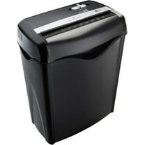 8-Sheet Cross Cut Paper Shredder and Credit Card Shredder - Black