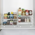 thumbnail image 4 of 2-Tier Under Sink Storage Sliding Basket Organizer Drawer 2 Pack, White, 4 of 6