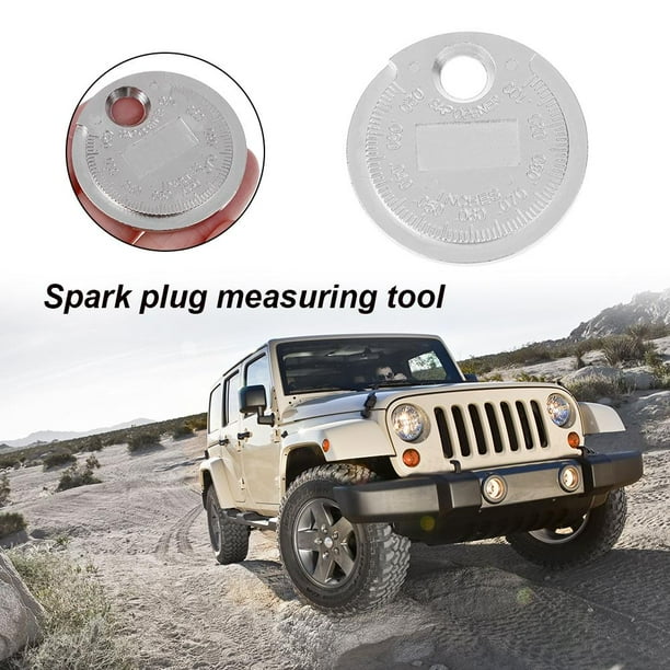 Calibre de brecha de bujía tipo moneda 0,6-2,4 mm Calibre de calibre de bujía Likrtyny Accesorios para autos y motos
