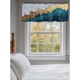 thumbnail image 3 of Ocean Coastal Curtain Valances for Windows, Beach Modern Abstract Oil Painting Kitchen Valance Window Treatment, Light Filtering Block Curtains for Bathroom/Bedroom/Living Room 42'' x 18'', 3 of 9