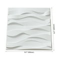 thumbnail image 2 of Art3d Wave Design VI 19.7 in. x 19.7 in. PVC 3D Wall Panel (12-Pack), 2 of 5
