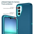 thumbnail image 5 of Petocase for Samsung Galaxy A15 5G Phone Case,Shockproof Dust/Drop Proof 3-Layer Protective Heavy Duty Durable Rugged Hybrid Cover for Galaxy A15 5G,Turquoise, 5 of 7