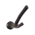thumbnail image 2 of Handcrafted Cast Iron - Rustic Copper Cast Iron Tree Branch Double Decorative Metal Wall Hooks 5"", 2 of 2