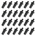 thumbnail image 1 of Uxcell 7.5mm Clavos de reparación para puertas de gabinete, conectores de panel de puerta con resorte, negro, 24 piezas, 1 of 7