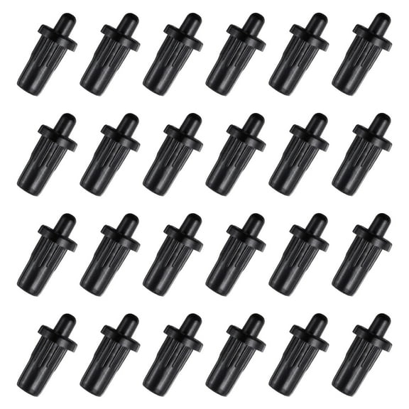 Uxcell 7.5mm Cabinet Door Repair Pins, Spring Loaded Pins Door Panel Connector, Black, 24 Pcs