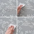 thumbnail image 5 of Round Fitted Vinyl Tablecloth with Flannel Backing, Elastic Edge Waterproof Table Cloth Plastic Table Cover for Indoor & Outdoor, 5 of 6