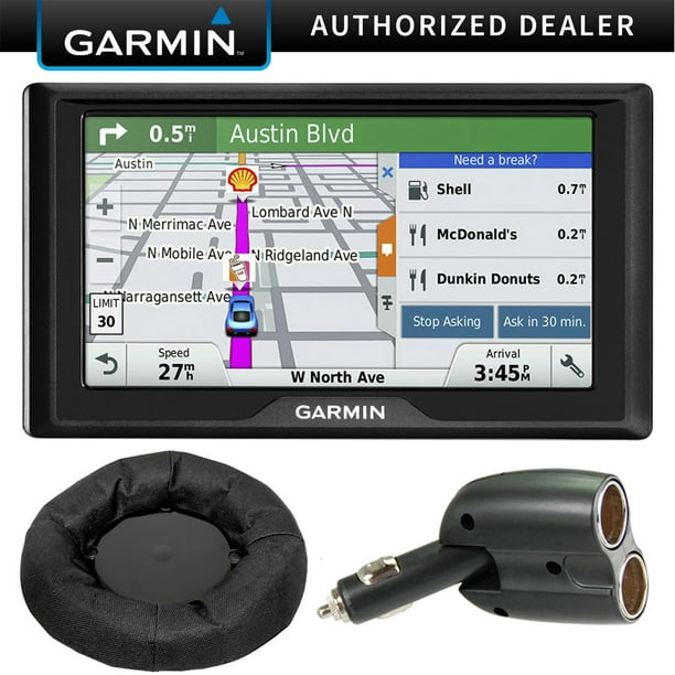 Prestige vægt progressiv Garmin Drive 60LM GPS Navigator (US) 010-01533-0C Dash Mount + Car Charger  Bundle includes GPS, Universal GPS Navigation Dash-Mount and Dual 12V Car  Charger - Walmart.com