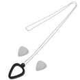 thumbnail image 1 of 1 Ensemble Support de Crochet de Guitare Collier en Acier Inoxydable pour Basses Électriques Ukulélé Guitaristes Accessoires de Rangement, 1 of 9