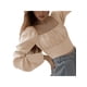 thumbnail image 4 of Sunloudy Blusas cortas con busto fruncido para mujer, manga larga de farol, cuello cuadrado, camisetas ajustadas Sunloudy  S M L XL, 4 of 8