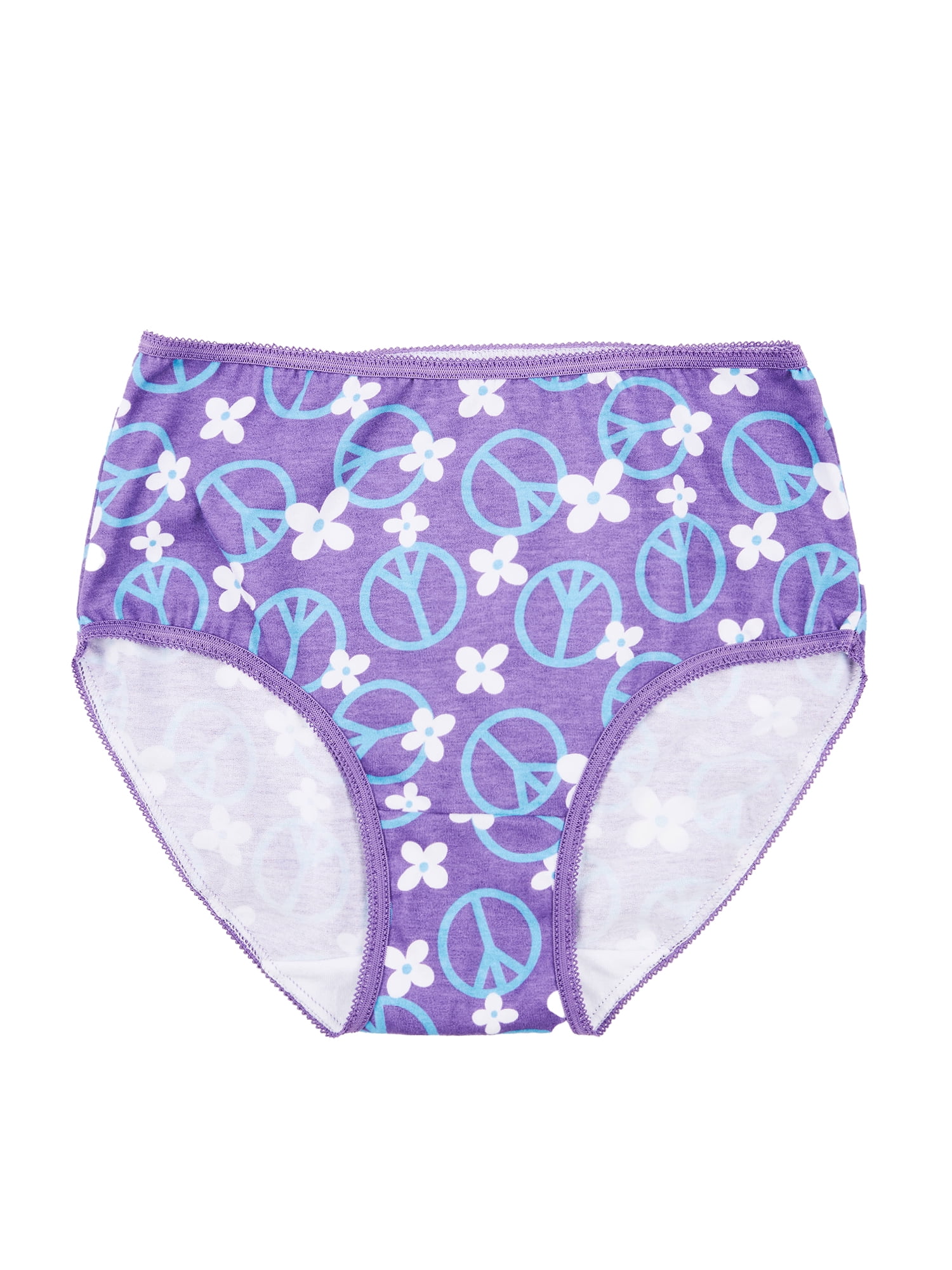 Wonder Nation Girls Cotton Brief Underwear, 10-Pack, Sizes 4-18 & Plus