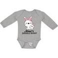 thumbnail image 3 of Inktastic Mimis Snuggle Bunny Easter Girls Long Sleeve Baby Bodysuit, 3 of 5