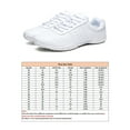 thumbnail image 2 of Woobling Unisex Child Anti-Slip Cheerleading Shoe Training White Round Toe Cheer Shoes Breathable Dance Sneakers White 11c, 2 of 9
