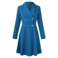 thumbnail image 4 of TJAZFJPA Robes pour Femmes Robe Élégante à Manches Longues pour Femmes Robe Ajustée Double Ajustée Robe de Villégiature Robes de Cocktail pour Femmes, 4 of 5