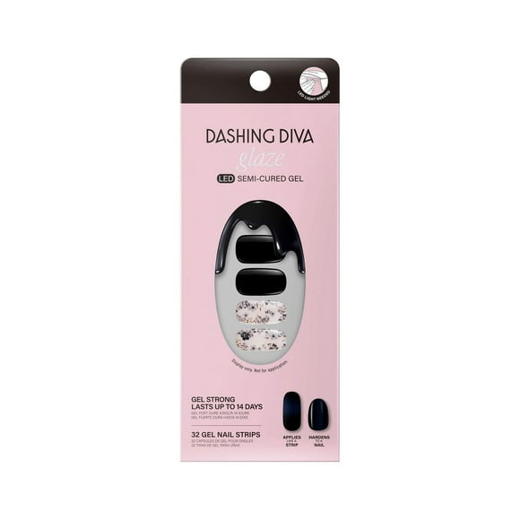 DASHING DIVA - GLAZE - TWILIGHT GARDEN Bande de Vernis en Gel Semi-Durci