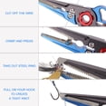 thumbnail image 2 of Pinces de Pêche en Aluminium, Pinces de Retrait, Support de Poisson, Anneau Séparé, Pince à Outils, Coupe-Ligne, 2 of 8