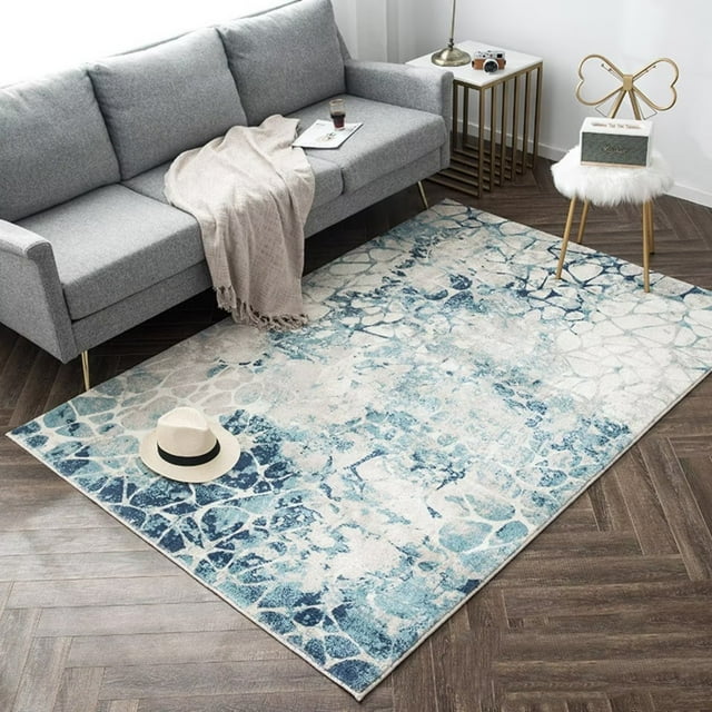 Rugs Light Luxury Modern Rustic Design Area Rug | Carpet for Living Room, Bedroom, Kitchen, Dining, Home Office Floor Décor | 80*160cm