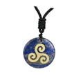 thumbnail image 3 of Collar con colgante de piedra para decorar tu compromiso, San Valentín o aniversario. Azul, 3 of 9