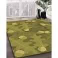 thumbnail image 3 of Ahgly Company Machine Washable Indoor Round Transitional Oak Brown Area Rugs, 5' Round, 3 of 7