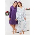thumbnail image 5 of Dreams & Co. Plus Size  V-Neck Pajama & Headband Set, 5 of 6
