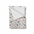 thumbnail image 2 of Spring Soft Flannel Fleece Throw Blanket, Simple Doodle Style Nature Elements as Botanical Herbs and Blooming Fresh Petals, Cozy Plush for Indoor and Outdoor Use, 70" x 90", Multicolor, by Ambesonne, 2 of 6