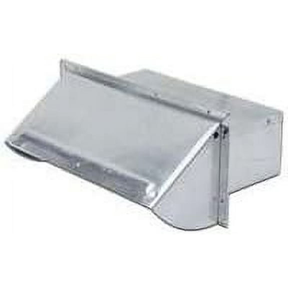 Lambro HVAC Wall Cap Standard - Aluminum, 3-1/4 x 10 In, Silver