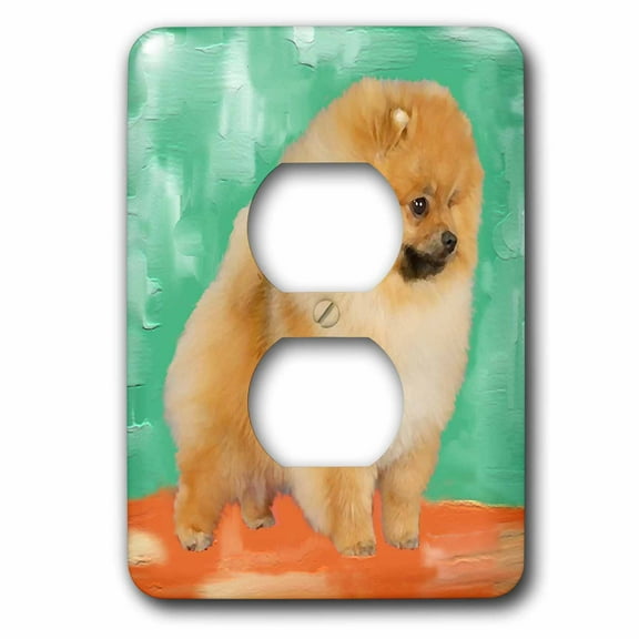 3dRose, Pomeranian, 2 plug outlet cover