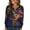 Navy #036, variant on Mardi Gras Shirts Womens Sparkly Carnival Long Sleeve Tops Glitter Crew Neck Gold T Shirts Dark Purple M