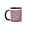 Black/White, variant on 3drose, Usa, California, Sierra Nevada Range. Sunrise on Mountains., 11oz Two-tone Green Mug