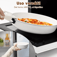 thumbnail image 4 of Juego De Bateria De Cocina Antiadherente Extraíble De 15 Pcs BLANCO, 4 of 5