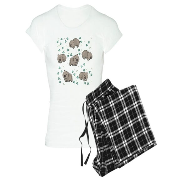 CafePress - Wombat Pajamas - Women's Light Pajamas