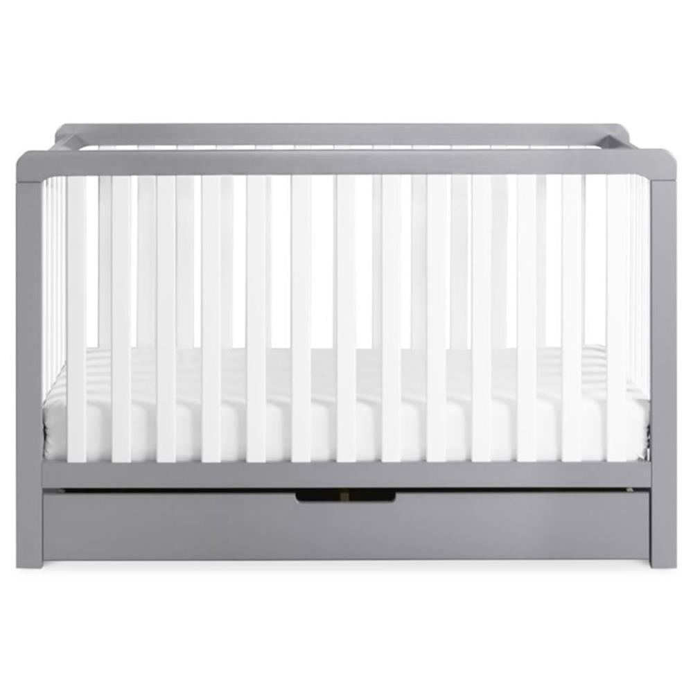 Carter's by DaVinci Colby 4-in-1 Convertible Crib with Trundle Drawer in Gray/White