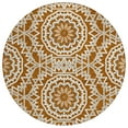 thumbnail image 2 of Addison Rugs Chantille Indoor/Outdoor Transitional Circles Paprika Washable Round Rug, 8' x 8', 2 of 6